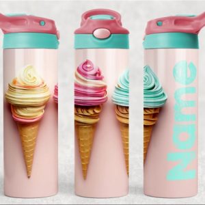 Personalized 20 oz Flip Top Ice Cream Double Walled Tumbler